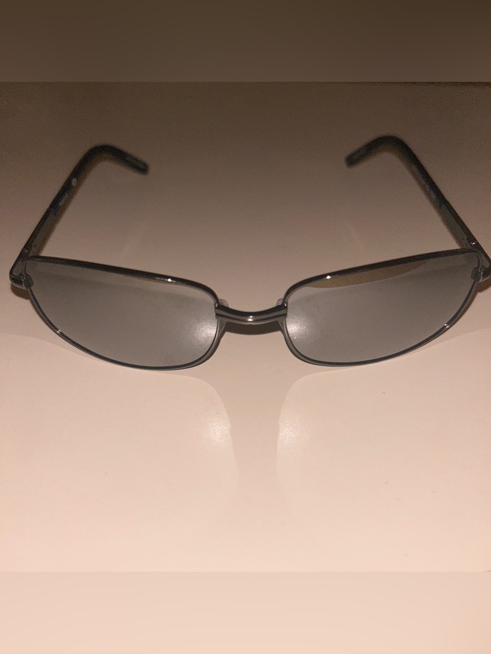 Mirrored Rectangular Dark Gret sunglasses